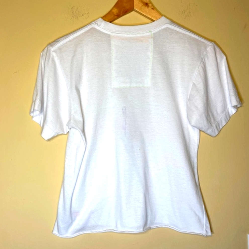 Aviator Nation White Tee with Gold Lightning Bolt - Picture 2 of 7